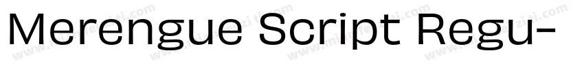 Merengue Script Regu字体转换
